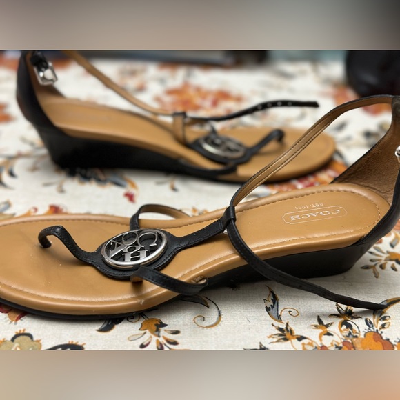 Coach black sandals - worn only once / almost like new! - Picture 4 of 9